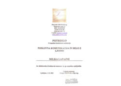 Poslovna komunikacija - Milka Lapajne