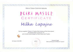 Reiki master - Milka Lapajne
